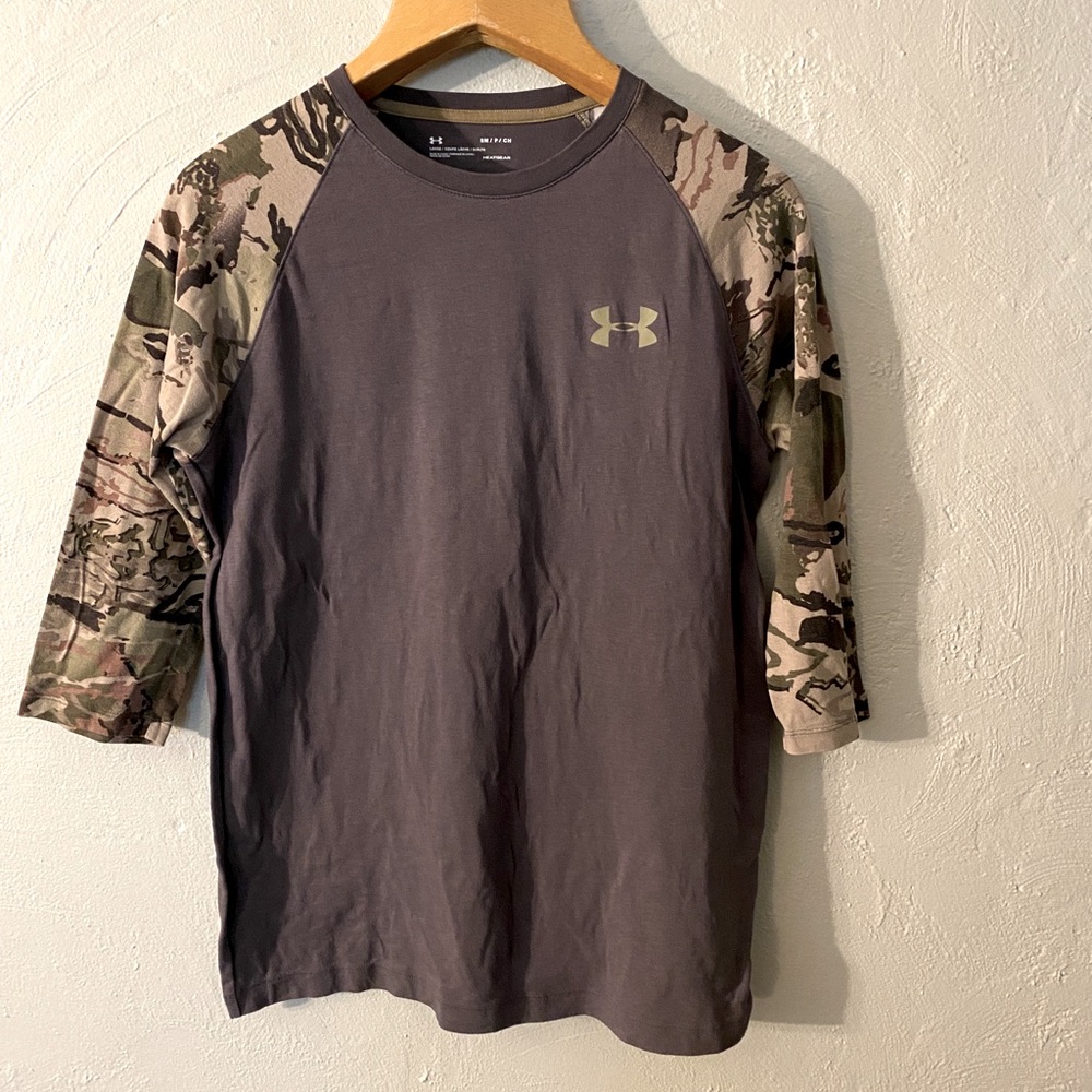Under Armour HeatGear Camo 3/4 Sleeve Tee